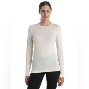 Icebreaker Women’s Merino 200 Oasis Long Sleeve Crewe Thermal Top, size Medium